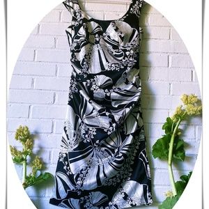 London Times Abstract Floral Dress